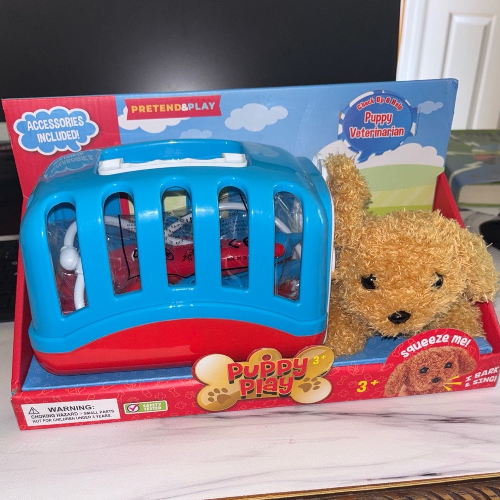 Puppy Play Set - Blue and Red